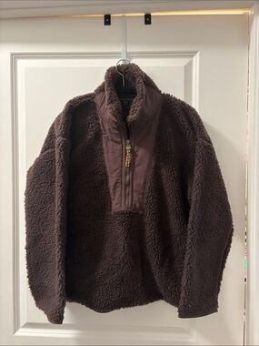 J. Crew Sherpa Half-Zip Pullover